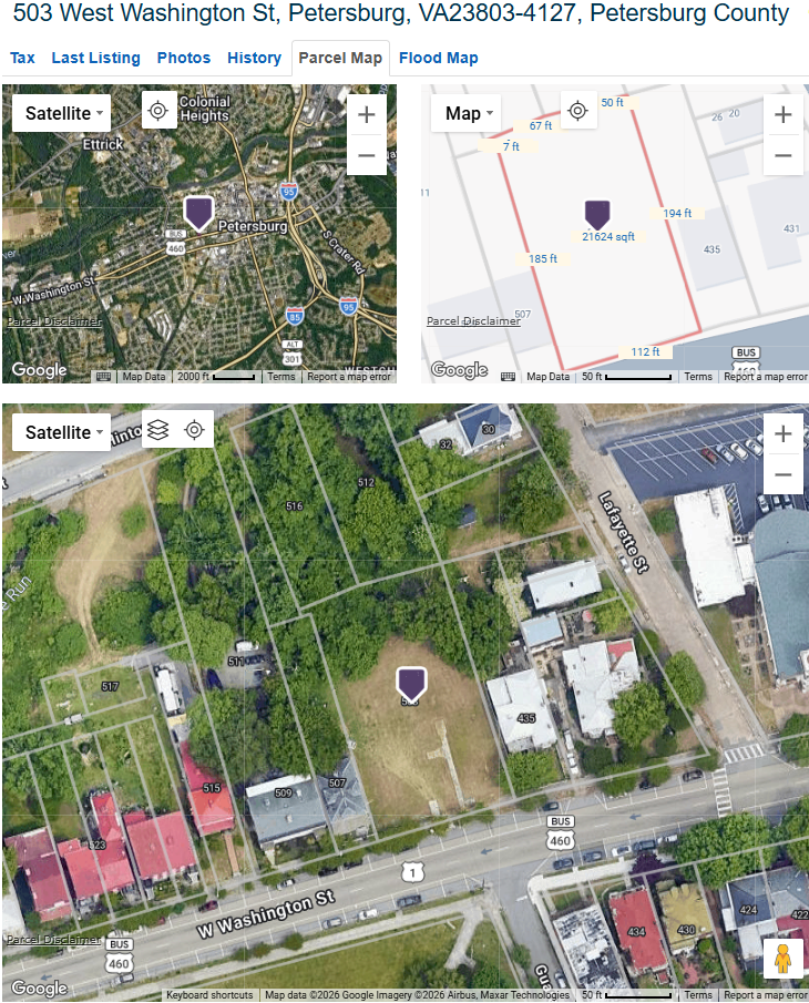 Vacant Residential Lot at XXXX W Washington St, Petersburg, VA 23803