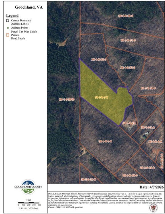 Vacant Agricultural Lot at Hackney Rd, Goochland County, VA 23063