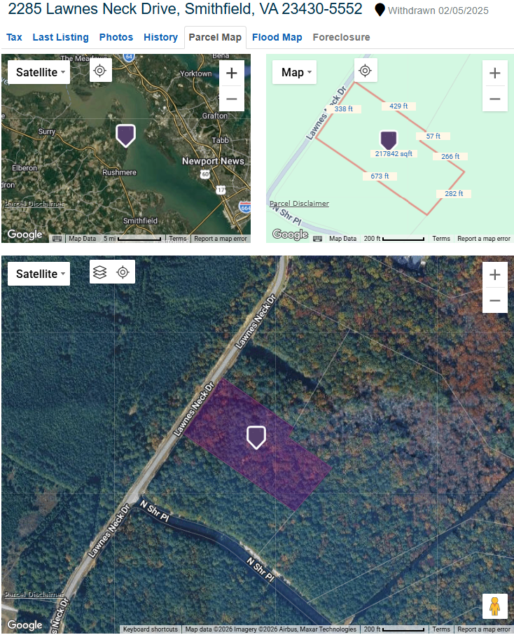 Vacant Residential Lot at XXXX Lawnes Neck Dr, Smithfield, VA 23430