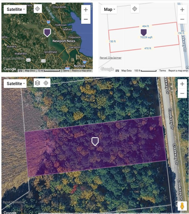 Vacant Residential Lot at XXXX Creekway Dr, Smithfield, VA 23430
