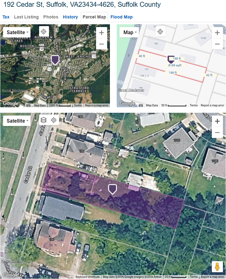 Vacant Residential Lot at XXXX Cedar St, Suffolk, VA 23434
