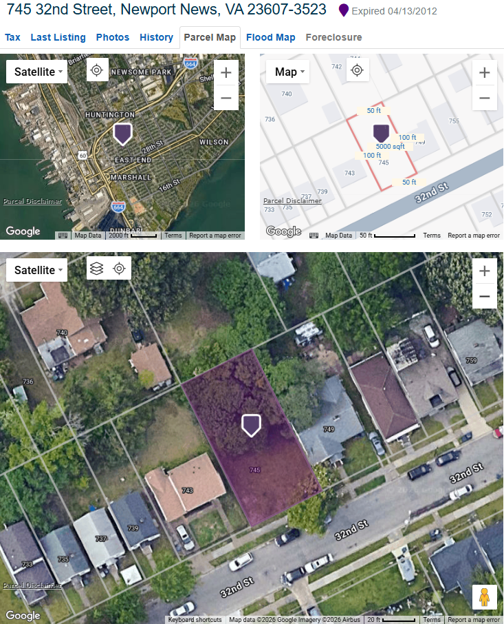 Vacant Residential Lot at XXXX d St, Newport News, VA 23607