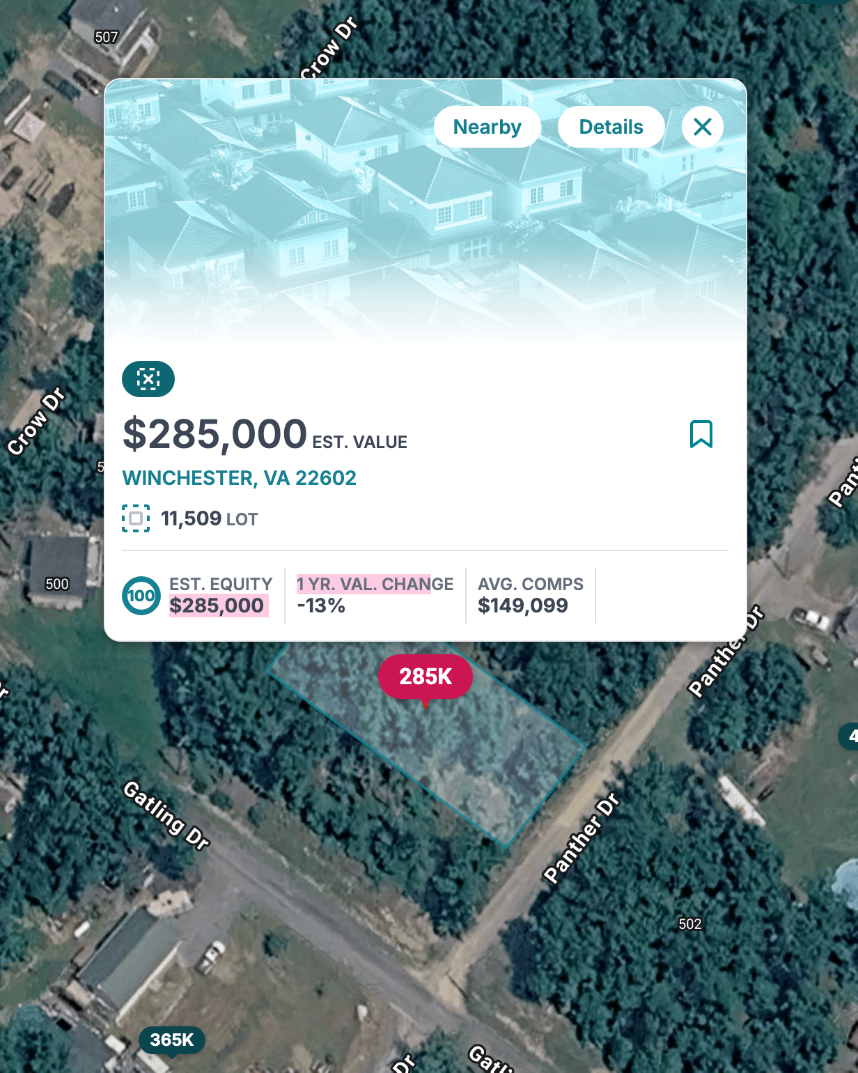 Terreno residencial en Panther Dr, Frederick County, VA 22602