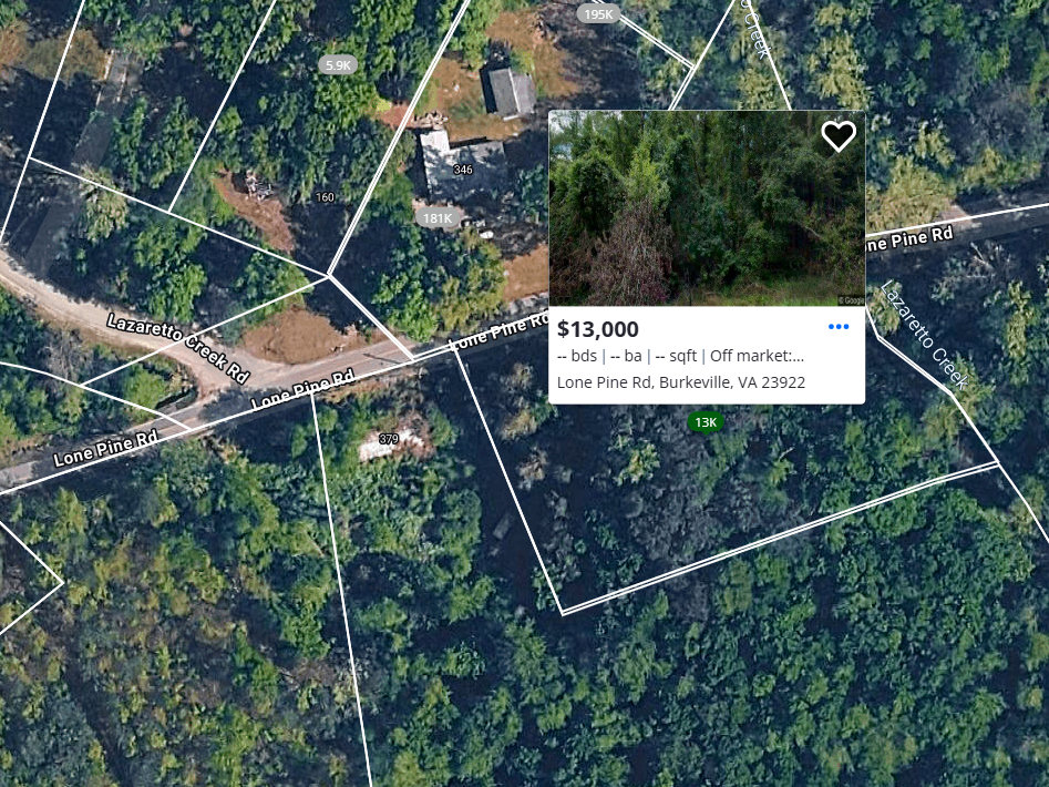 Terreno residencial en Lone Pine Rd, Crewe, VA 23930